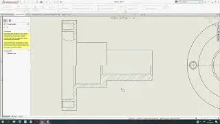 SolidWorks. Чертеж. Вырыв детали (местный разрез)