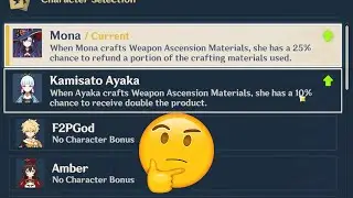 Which Character Bonus Is Better For Crafting Materials?