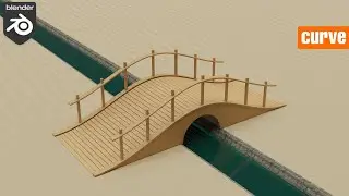 Easy way for making curve bridge in blender | blender bridge modeling | curve 