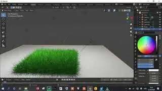 realistic grass in Blender 2.8 biginner toutorial - sinhala