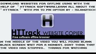 how to copy a whole website for offline using with HTTrack full tutorial in English