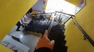 corrimao - em aluminio e vidro