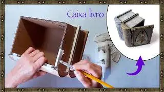 Como fazer CAIXA em forma de LIVRO | 2 falsos livros