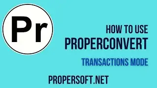 How to use the ProperConvert app