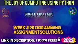 The Joy of Computing using python week 4 all 3 programming assignment answer with link of code