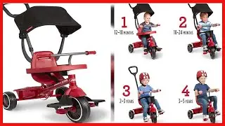 Great product -  Radio Flyer Pedal & Push 4-in-1 Stroll ' N Trike®, Red Tricycle, for Toddlers Ages