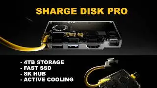 SHARGE Disk Pro: 4TB Storage and 8K Hub in Pocket