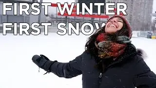 My First Snow in Canada