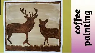 Coffee painting for beginner/simple coffee art/basic coffee painting/easy coffee painting