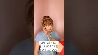 FUN PONYTAIL HAIRSTYLE FOR SCHOOL | Audrey and Victoria 
