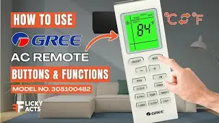 How to Use: GREE AC Remote Buttons & Functions | Heat Pump Remote Guide | Model No. 305100482