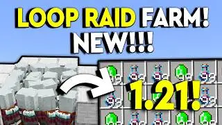 BEST LOOP RAID FARM 1.21 Minecraft Bedrock - MCPE/Xbox/PS4/Nintendo Switch/Windows10