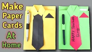 How To Make Greeting Cards | Paper Craft | Teacher's Day Cards|how to make cards #viral #easycrafts