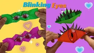 Origami Paper Dragon eye || How to make paper blinking eye || Origami