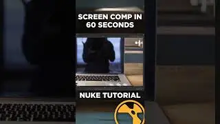 How To Do A Screen Comp In 60 Seconds #nuke #tutorial #shorts #vfx #compositing