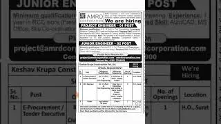 Tender executive | Civil Engineer | site Engineer | Driver || #recruitment #interview #shorts