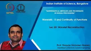 Lec 60 - Wavelet Reconstruction