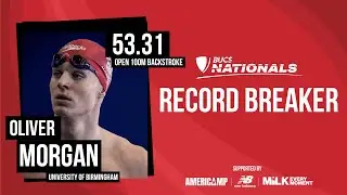 Oliver Morgan Breaks 100M Backstroke BUCS Record