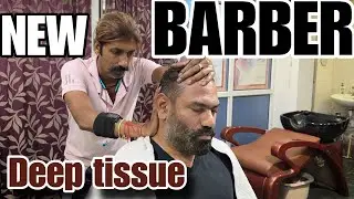 Indian best Deep tissue head shoulder massage Asmr to get relief from muscle pain ! IndianBarber