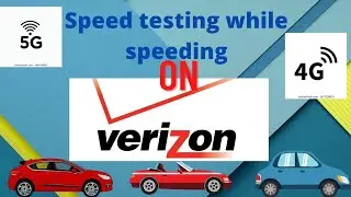 Driving Speed testing on Verizon  network performance testing Reston Virginia to downtown DC