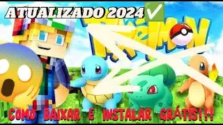 COMO BAIXAR PIXELMON MINECRAFT PC FRACO✅ [ATUALIZADO 2024 SEM VÍRUS] NOVOS POKEMONS!✅