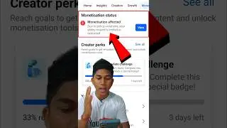 Facebook Monetization Affected Problem 🥺🤑 #shorts #shortsfeed #youtubeshorts