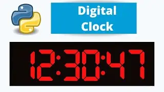 Make a Digital Clock using Python | Python Project
