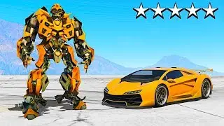 PLAYING GTA 5 AS A SUPERCAR TRANSFORMER! (GTA 5 Mods)