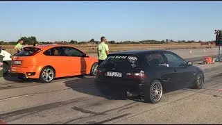Honda Civic Turbo Vs Ford Focus ST