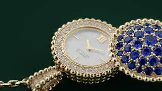Van Cleef & Arpels Montre Perlee Secret Saphir