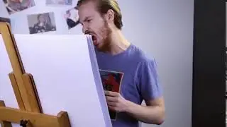 Когда рисуешь под тяжелую музыку :D