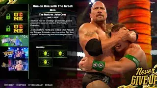 WWE 2k23 JOHNCENA SHOWCASE MODE - THE ROCK VS JOHN CENA