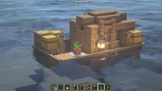 Minecraft Tutorial: 🌲«как построить стартовый дом на воде»