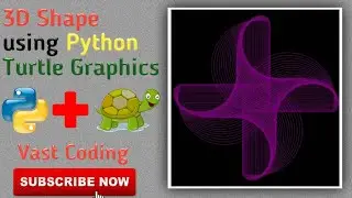 3D Design😱 using Python Turtle Graphics | Simple Python Turtle Graphics 