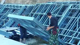Монтаж каркасного дома из ЛСТК ЗА 11 ДНЕЙ