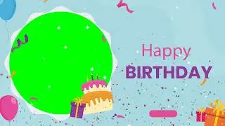 Birthday Frame #footagebucket #freestockvideo #free #birthday #celebration #greenscreen