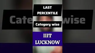 IIIT Lucknow😱 CSE Last percentile JEE Mains 2024 | IIIT Cutoff Percentile 2024 | JEE Mains Cut Off