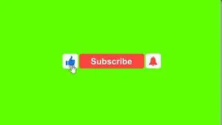 YouTube like subscribe Bell icon buttons green screen.end screen.