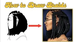 how to draw braids on Sketchbook pro and Ibis paint X