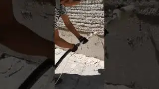 Нанесение лёгких штукатурок установкой