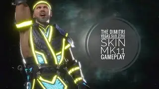 Playing With The Dimitri Vegas Sub-Zero Skin - MK11: Sub-Zero Gameplay