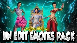 Some Un Edit Mythic Emotes | Girl Version || Un Edite Emotes Pack Sarkar Editz