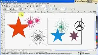 Creating stars in CorelDRAW