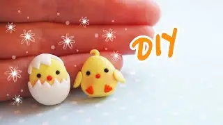 How to make lovely baby chickens. Polymer clay DIY tutorial.