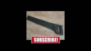 restoration russian black handsaw. repair old rusty saw