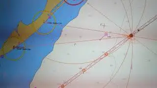 Fixing positioning in ECDIS. LOP. Определение нахождения судна по пелегу и дистанции в ECDIS.
