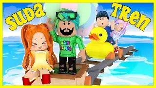 ROBLOX ÇILGIN SUDA TREN YARIŞI 😂 CART RİDE KÜBRA NİSA HAN KANAL