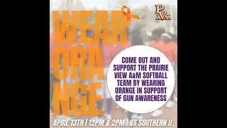 1st Pitch for Gun Violent Awareness Day at PVAMU Softball.