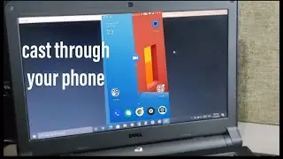 Cast through mobile to laptop