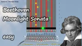 Kalimba tutorial with tabs:  Beethoven - Moonlight Sonata